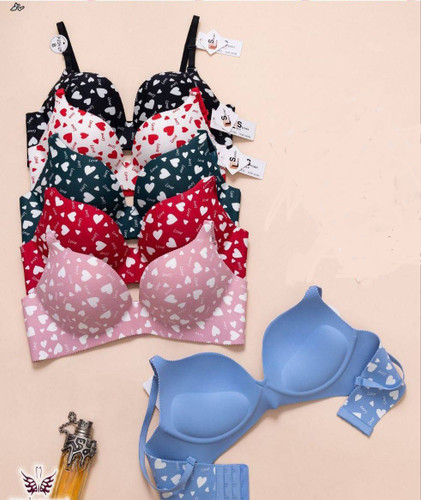 سوتین زنانه قلبی جک دار بدون فنر