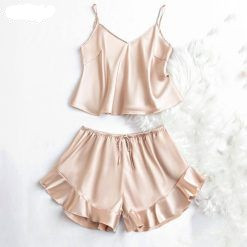 ست زنانه تاپ شورتک دنیز