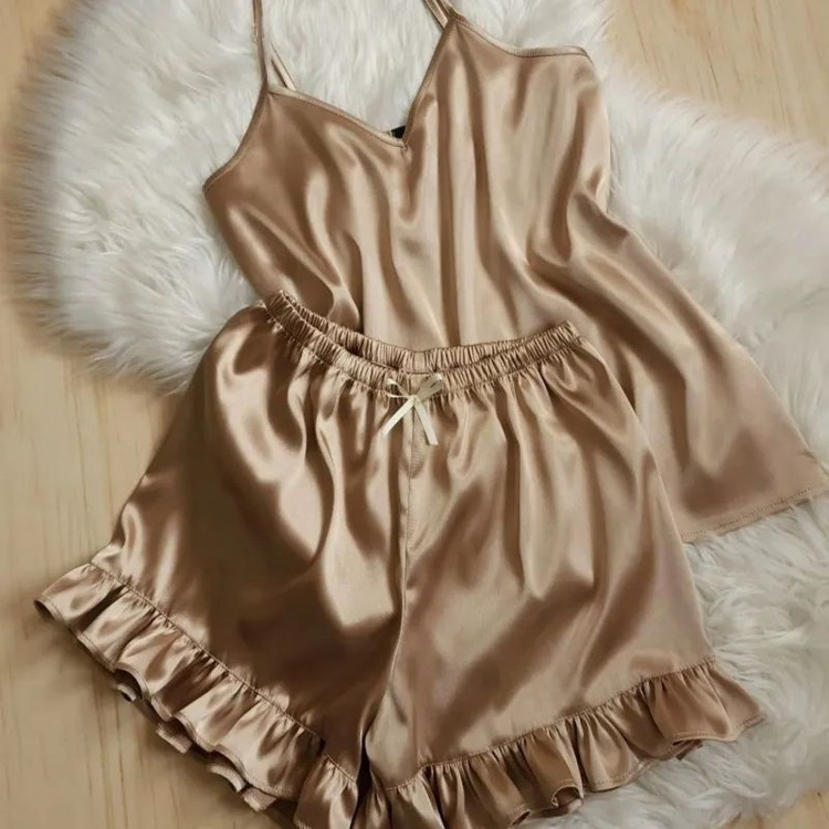 ست زنانه تاپ شورتک دنیز