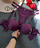 ست شورت و سوتین بنفش