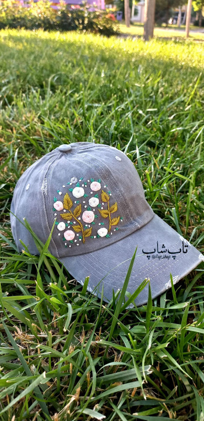 کلاه بیسبالی زاپدار گلدوزی شده با دست