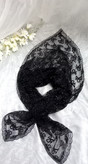 مینی اسکارف توری نقره کوب